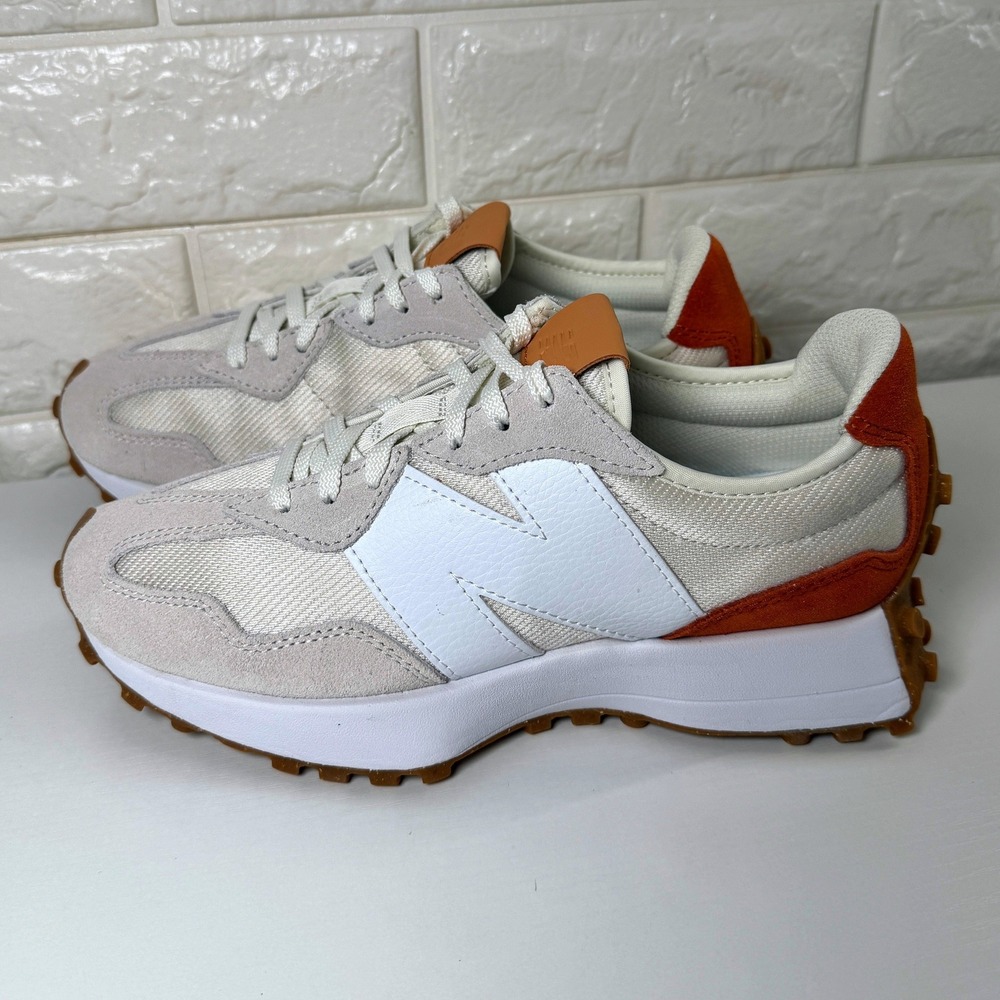 New Balance 327 Sea Salt Rust Oxide Sneakers WS327RA Women 8 / Men 6.5 Excellent
